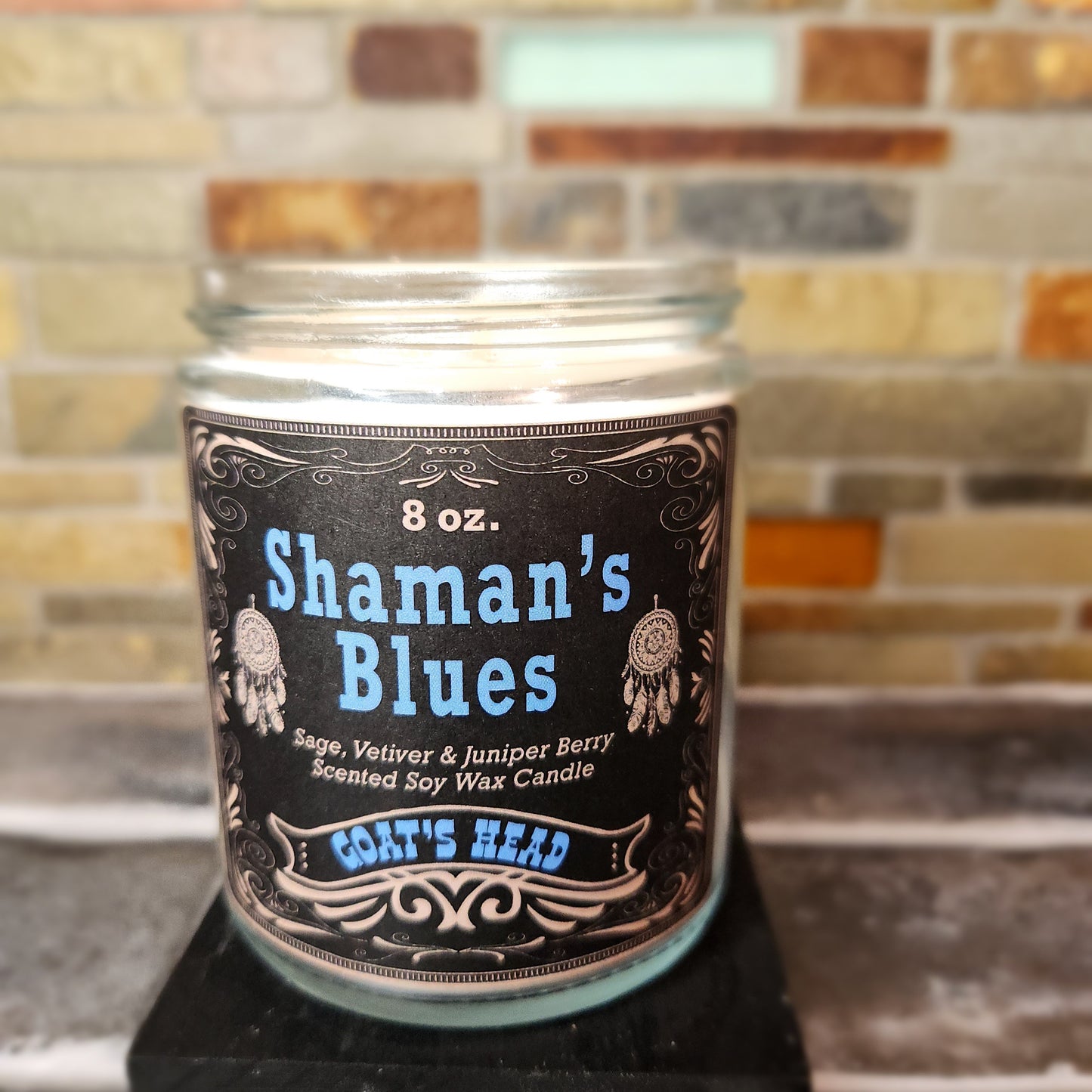 "Shaman's Blues" 8 oz. Scented Soy Candle