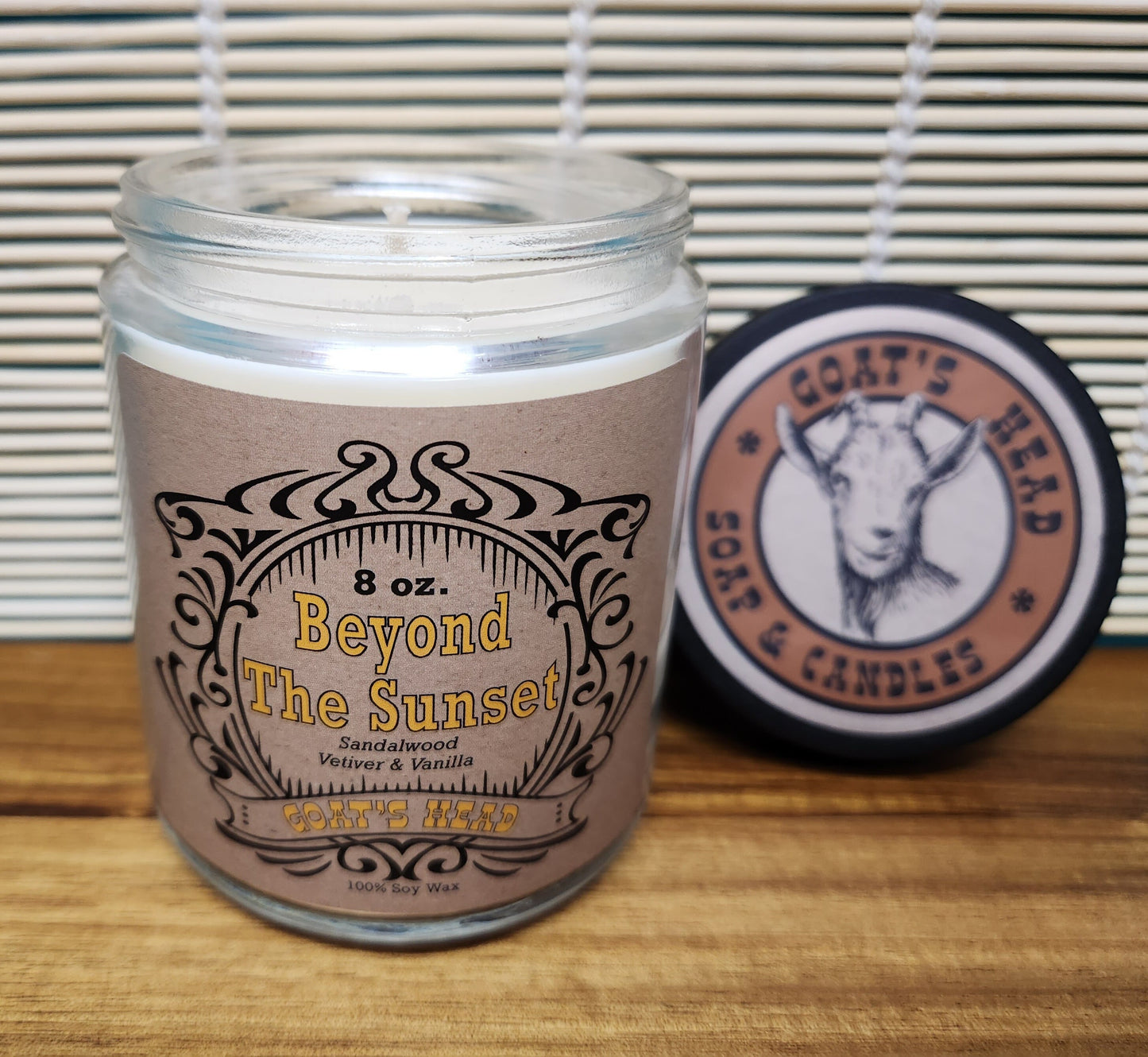 Goat's Head "Beyond The Sunset" Soy Candle 8oz jar